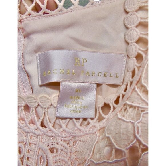 Rachel Parcell Pink Lace Sheath Dress Size XL Romantic Spring Easter Wedding - Picture 6 of 11